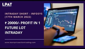 5:1 RR achieved Infosys Intraday Short | 17th March 2022 | LPAT | Live Mentoring Session
